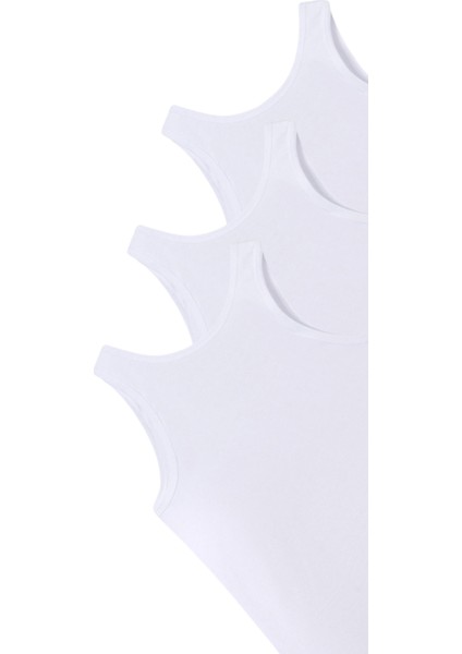 Beyaz Erkek Atlet 4'lü