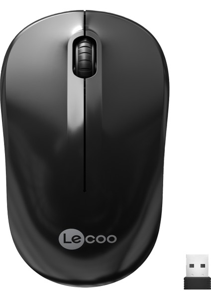 WS206 Kablosuz 1200DPI 3 Tuşlu Optik Mouse Siyah