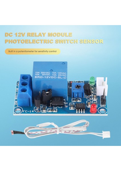 Dc 12V Fotoelektrik Değiştirme Sensörü Röle Modülü 50MMX25MM W 2 Kablo (Yurt Dışından) fırsatları