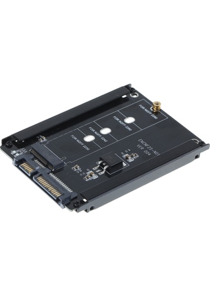 Siyah Kasa Cy B+M Soket 2 M.2 Ngff (Sata) SSD - 2230/2242/2260/2280MM M2 SSD Için 2.5 Sata Adaptörü (Yurt Dışından)