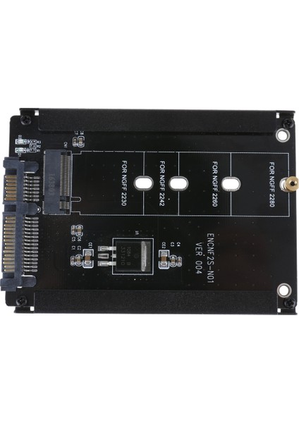 Siyah Kasa Cy B+M Soket 2 M.2 Ngff (Sata) SSD - 2230/2242/2260/2280MM M2 SSD Için 2.5 Sata Adaptörü (Yurt Dışından)