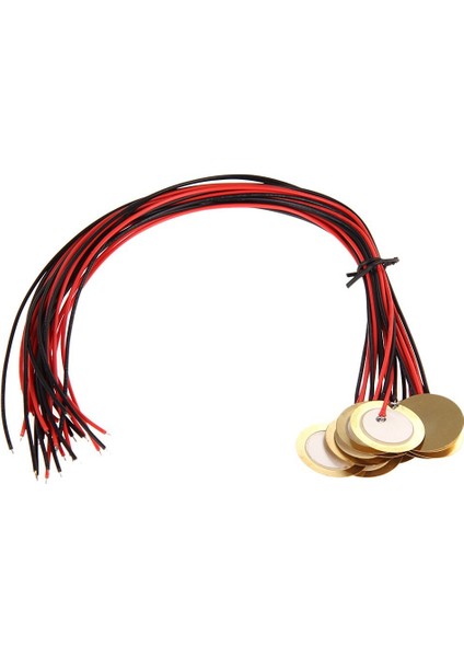 12 Adet 27MM Piezo Diskler Leads ile Mikrofon Davul Tetik Akustik Pikap Cbg Gitar (Yurt Dışından)