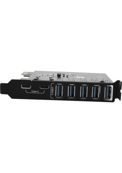 Pcı-E - USB 3.0 7 Bağlantı Noktalı Genişletme Kartı, Pcı Express USB 3.2 Eklenti Kartı, Masaüstü Bilgisayar Için Dahili Usb3 Hub Dönüştürücü (Yurt Dışından)