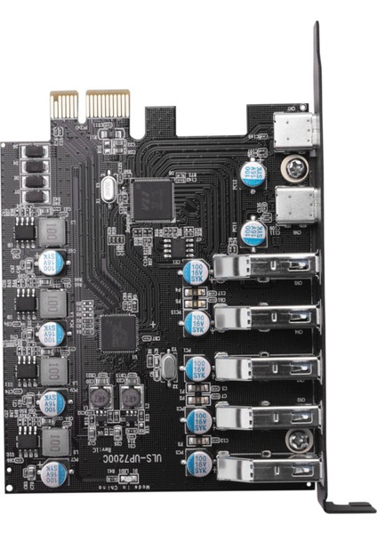 Pcı-E - USB 3.0 7 Bağlantı Noktalı Genişletme Kartı, Pcı Express USB 3.2 Eklenti Kartı, Masaüstü Bilgisayar Için Dahili Usb3 Hub Dönüştürücü (Yurt Dışından)