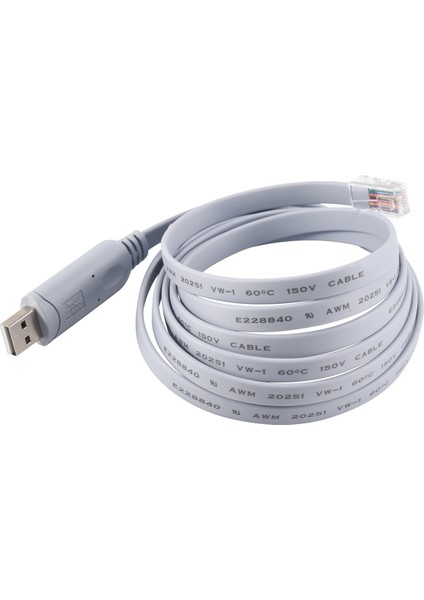 Cisco USB Konsol Kablosu Ftdı 744664241835 Için Usb'den RJ45'E (Yurt Dışından)
