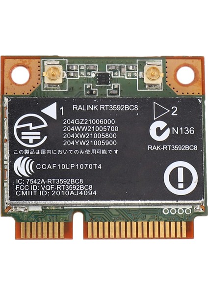 RT3592BC8 Hp 4530S 4330S 4430S 4230S Için Çift Bantlı 300M ve Bluetooth 3.0 Kablosuz Kartı Sps: 630813-001 (Yurt Dışından)