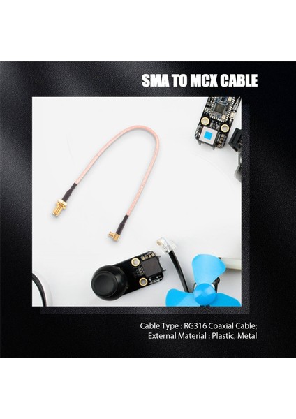 Mcx Erkek - Sma Dişi RG316 Düşük Kayıplı Pigtail Adaptör Kablosu 21CM/8.3IN (Yurt Dışından)