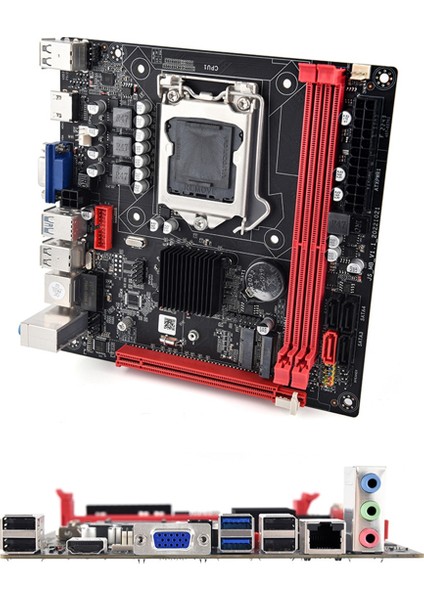 B75A Masaüstü Anakart LGA1155 2xddr3 Yuvaları 16G'YE Kadar PCI-E16X Sata3.0 Usb3.0 100M Ethernet B75A Anakart (Yurt Dışından)