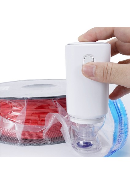 USB Şarj Edilebilir Elektrikli Hava Pompası 3D Yazıcı Için Pla Filament Vakum Torbası Tek Anahtar Hızlı Pompalama Filament Kuru Mühürleyen B (Yurt Dışından)