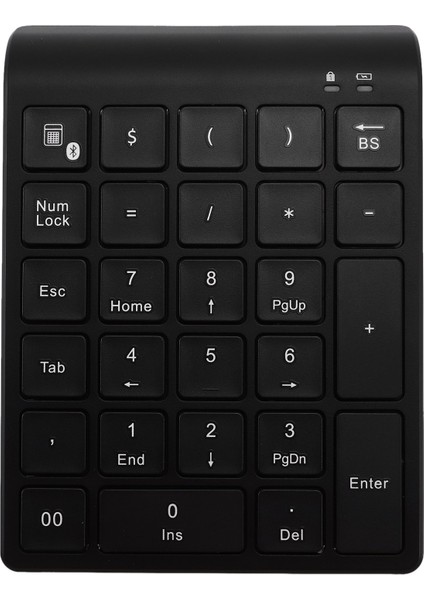27 Tuşlu Bluetooth Kablosuz Sayısal Tuş Takımı Mini Numpad, Daha Fazla Fonksiyon Tuşları ile Pc Muhasebe Görevleri Için Dijital Klavye (Yurt Dışından)