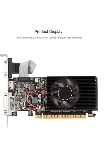 GT610 1 GB Grafik Bilgisayar Masaüstü Oyun Küçük Kasa Ddr3 Bellek VGA Ekran Kartı (Yurt Dışından)