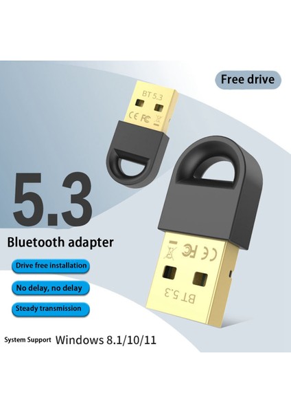 USB Bluetooth 5.3 Adaptörü USB Masaüstü Bilgisayar Bluetooth Alıcısı Klavye Fare Bluetooth Verici (Yurt Dışından)