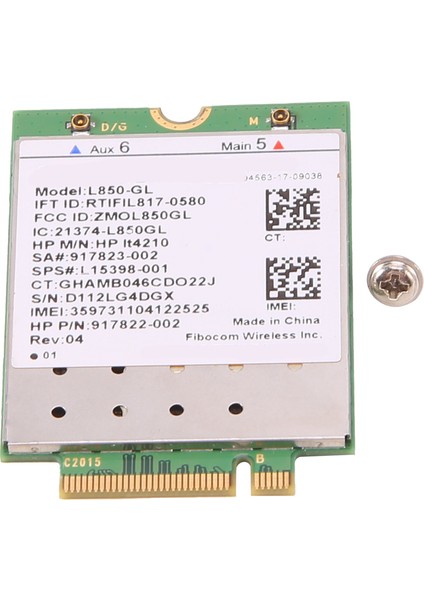 L850-GL LT4210 Fdd-Lte Tdd-Lte 4g Kart 4g Modülü SPS,917823-001 430 440 450 G5 Dizüstü Bilgisayar Için (Yurt Dışından)