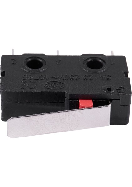 20 Adet Ac 125V 250V 5A Spdt 3-Pin Anlık Plastik Mikro Limit Anahtarı Siyah + Gümüş (Yurt Dışından)