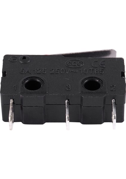20 Adet Ac 125V 250V 5A Spdt 3-Pin Anlık Plastik Mikro Limit Anahtarı Siyah + Gümüş (Yurt Dışından)