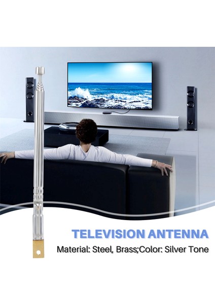 Radyo Tv Için Yedek 25.4cm 10" 5 Bölüm Teleskopik Anten Anteni (Yurt Dışından) fırsatları
