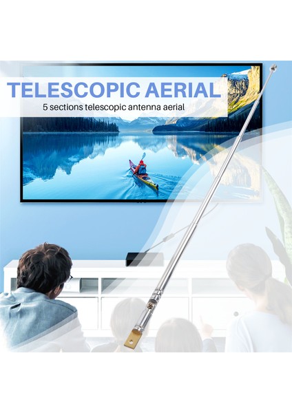 Radyo Tv Için Yedek 25.4cm 10" 5 Bölüm Teleskopik Anten Anteni (Yurt Dışından) indirimleri