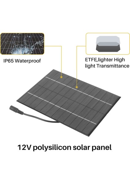 12V 5.2W Mini Güneş Paneli Polikristalin Güneş Pilleri Silikon Epoksi Güneş Dıy Modülü Sistemi Pil Şarj Cihazı + Dc Çıkışı (Yurt Dışından)