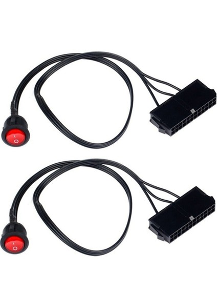 Adet 50CM Kablo Bakır Kalay Tel 24-Pin Dişi Atx Psu Pc Güç Kaynağı Marş Test Cihazı Başlangıç Jumper ile Açma/kapama Anahtarı (Yurt Dışından)