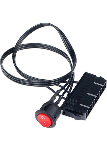 Adet 50CM Kablo Bakır Kalay Tel 24-Pin Dişi Atx Psu Pc Güç Kaynağı Marş Test Cihazı Başlangıç Jumper ile Açma/kapama Anahtarı (Yurt Dışından) fırsatları