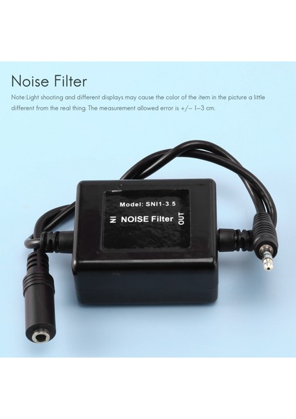 Snı-1/3.5 Gürültü Filtresi Dalgalı Kütle Filtresi Izolatörü 3.5mm Siyah (Yurt Dışından)