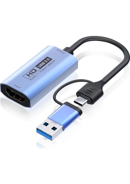 4K 60Hz Video Yakalama Kartı Usb3.0 Yakalama Kartı HDMI Uyumlu Hd Yakalama Kartı Oyunu Canlı Kayıt Video Toplayıcı (Yurt Dışından)