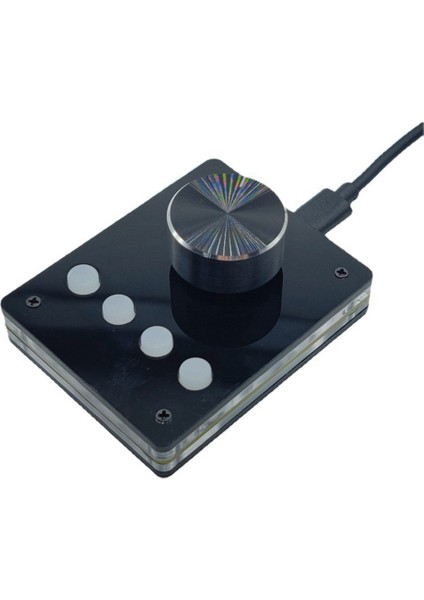 Multimedya Programlanabilir Klavye USB Düğmesi Özel Klavye Mini Makro Klavye Ses Düzeyi Denetleyicisi (Küçük Beyaz Düğme) (Yurt Dışından)