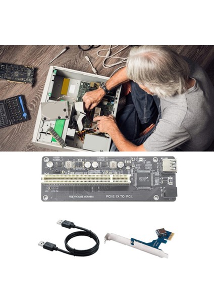 Pcı-E - Pcı Genişletme Adaptör Kartı ASM1083 Desteği Yakalama Kartı Ses Kartı Paralel Kart Altın Vergi Kartı (Yurt Dışından)