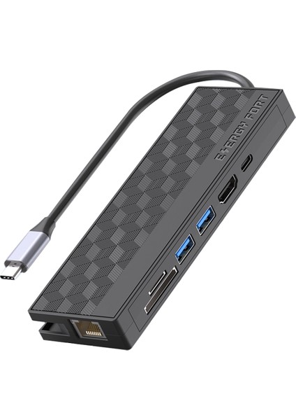 7ın1 USB 3.0 Dock Istasyonu USB C Hub 5 Gpbs Yüksek Hızlı 1000 Mbps Ethernet RJ45 Gigabit 4 K Otg Adaptör Splitter Dizüstü Bilgisayar Için (Yurt Dışından)