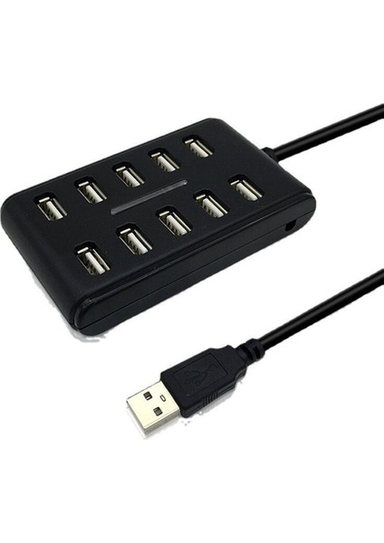Dizüstü Pcb Arayüz Cihazı Için 10 Port Yüksek Hızlı Uzatma Kablosu USB 2.0 Hub Adaptörü (Yurt Dışından)