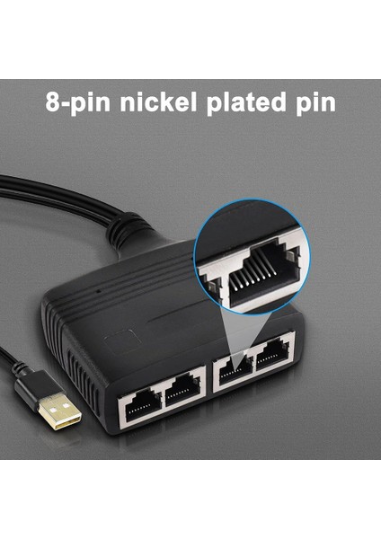 Ağ 1 Bölme 4 Yüz Megabit Ağ Paylaşımı RJ45 1 Sürükleme 4 Ağ Bağlantı Noktası Genişletme Ağ Bölücü (Yurt Dışından) indirimleri