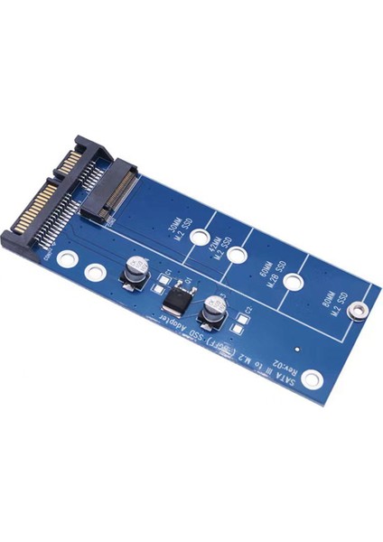 Ngff M.2 Adaptörü M2 - Sata 3 Adaptörü M.2 - Sata Adaptörü SSD M2 - Sata Genişletme Kartı B Anahtar Desteği 30/42/60/80MM Mavi (Yurt Dışından)