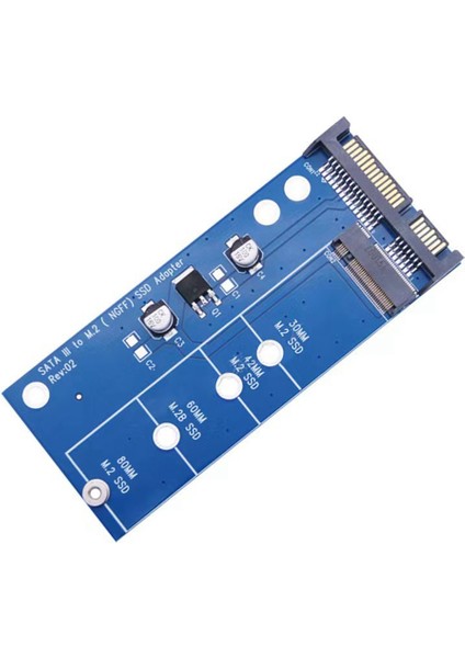 Ngff M.2 Adaptörü M2 - Sata 3 Adaptörü M.2 - Sata Adaptörü SSD M2 - Sata Genişletme Kartı B Anahtar Desteği 30/42/60/80MM Mavi (Yurt Dışından)
