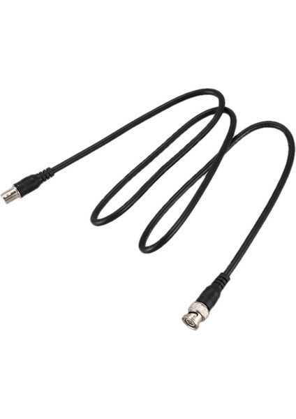 Bnc Erkek - Dişi Fiş Cctv Uzatma Koaksiyel Hat Kablosu 3.3ft Uzun Siyah (Yurt Dışından)
