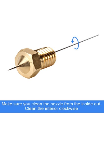 Adet Paslanmaz Çelik Meme Temizleme Iğneleri MK8E 3D Meme 3D Baskı Memesi Temizleme Çelik Iğne 0.4mm Matkap (Yurt Dışından)