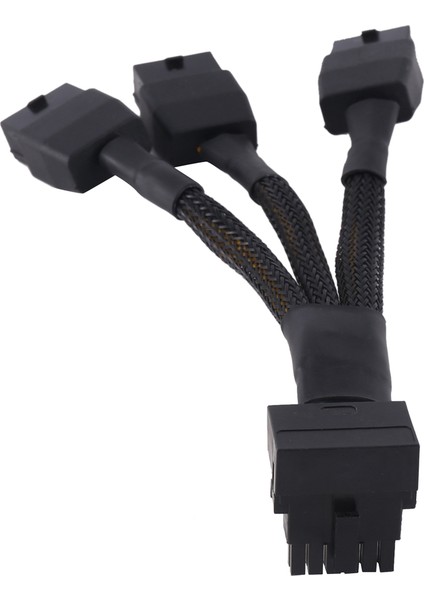 3X8PIN Pcı-E - 16PIN(12+4) Pcı-E 5.0 12VHPWR Konektörü 90 Derece Dirsek Kablosu Gpu RTX4090 RTX4080 Serisi P8X3 To 16PIN-A (Yurt Dışından)