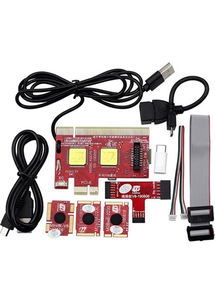V8 Çok Işlevli Dizüstü ve Masaüstü Bilgisayar Evrensel Sonrası Teşhis Test Kartı Hata Ayıklama Desteği Pcı,pcı-E,lpc,mini,msata (Yurt Dışından)