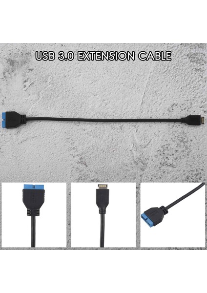 USB 3.1 Ön Panel Başlığı - USB 3.0 20PIN Başlık Uzatma Kablosu Asus Anakart Için 20 cm (Yurt Dışından)