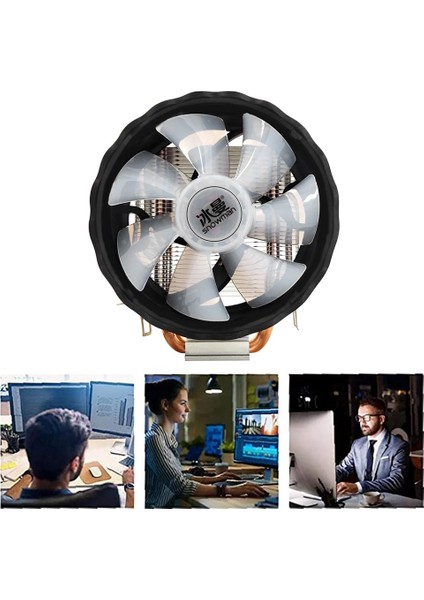 Kardan Adam X200 Cpu Soğutucu 2 Isı Borusu 120MM Sessiz Fan 4pin Pwm Pc Soğutucu Intel LGA2011 Amd Cpu Soğutma Fanı (Yurt Dışından)