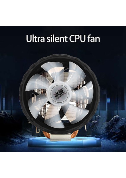Kardan Adam X200 Cpu Soğutucu 2 Isı Borusu 120MM Sessiz Fan 4pin Pwm Pc Soğutucu Intel LGA2011 Amd Cpu Soğutma Fanı (Yurt Dışından)