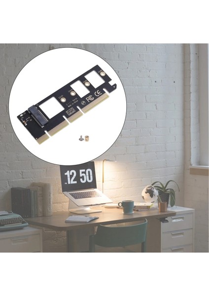 M.2 Nvme Ssd'den Pcı-E 3.0X16/X8/X4 Masaüstü SSD Adaptör Kartı Desteği 2230 2242 2260 2280 Boyutu Sabit Disk Genişletme Kartı (Yurt Dışından)