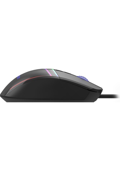 Lenovo Lecoo MS106 Kablolu RGB LED Aydınlatmalı 3200DPI 7 Tuşlu Gaming Mouse Siyah