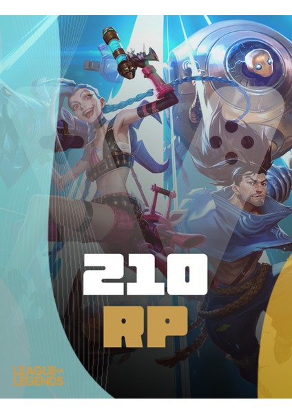 League Of Legends 210 Rp Riot Points