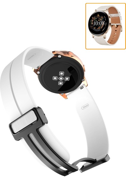 Huawei Watch Gt3 42MM Akıllı Saat Uyumlu Kordon Magnetic Klipsli Premium Kayış