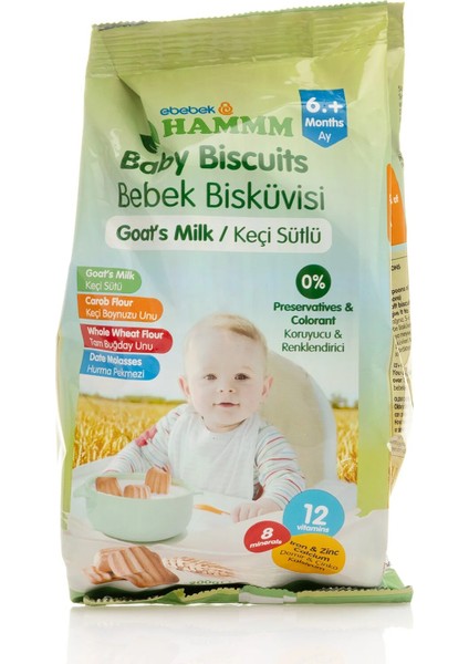 Keçi Sütlü Bebek Bisküvisi 400 gr