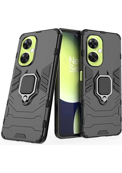 Oneplus Nord Ce 3 Lite Batman Serisi Yüzük Standlı Armor Kılıf - Siyah AL3349