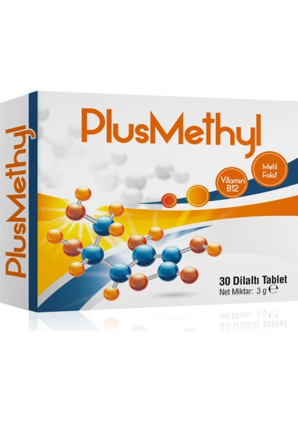 Plusmethyl Vitamin B12 Metil Folat 30 Dilaltı Tablet