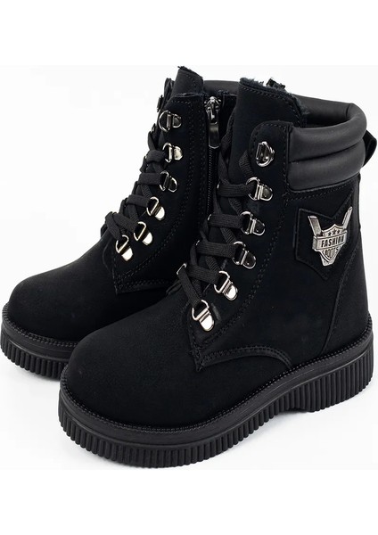 Çocuk Unisex Siyah Su Geçirmez Içi Yünlü Fermuarlı Bot fiyatları