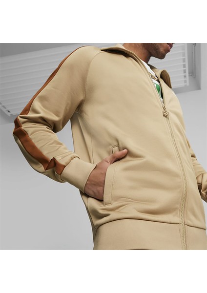 T7 Iconic Erkek Bej Antrenman Ceketi (539484-83)