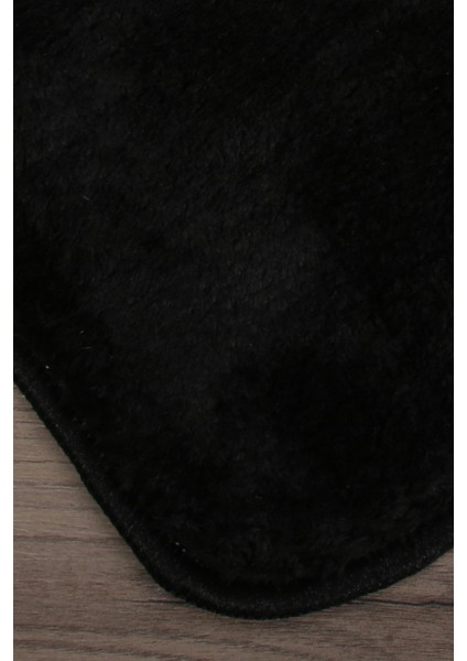 Relax Siyah Köşeli 60X100 + 50X60 cm 2'li Pufidik Banyo Paspası Seti Kaymaz Klozet Takımı fiyatları